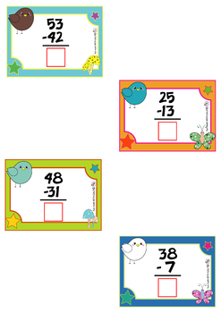 2 Digit Addition And Subtraction (Without Regrouping) - 24 Flash Cards