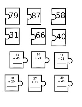 Preview of 2-Digit Addition Puzzle