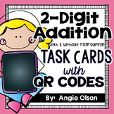 2-Digit Addition QR Code Task Cards (with & without regrouping)