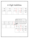 2 Digit Addition Reference Sheet
