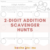 2-Digit Addition Scavenger Hunts