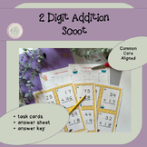 2 Digit Addition Scoot With Regrouping, 2 NBT.5, 2 NBT.6, 2OA.1,