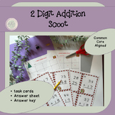 2 Digit Addition Scoot With Regrouping, 2 NBT.5, 2 NBT.6, 