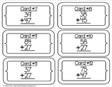 2 Digit Addition Scoot- With and Without Regrouping (2 Games)