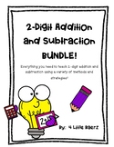2-Digit Addition & Subtraction Bundle! Solving Problems, M