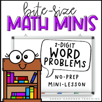 Preview of 2-Digit Addition & Subtraction Word Problems | Math Mini-Lesson | Google Slides