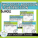 2 Digit Addition & Subtraction Worksheets Bundle: Number l