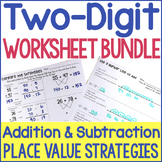 2-Digit Addition & Subtraction with Regrouping Worksheets 