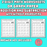 2 Digit Addition Subtraction with & without Regrouping Wor