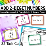 2-Digit Addition Task Cards | Addition Activities & Additi