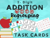 2-Digit Addition Task Cards WITH Regrouping!