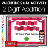2 Digit Addition Valentine's Day Powerpoint Game