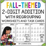 2 Double Digit Addition With Regrouping Worksheets Fall Ma
