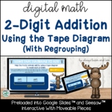 2 Digit Addition With Regrouping With Part Part Whole for 
