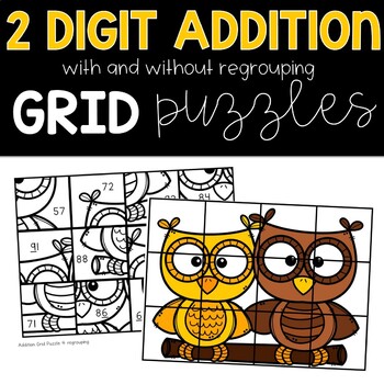 Preview of 2 Digit Addition With and Without Regrouping Worksheets