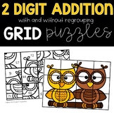 2 Digit Addition With and Without Regrouping Worksheets