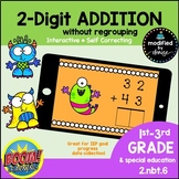 2 Digit Addition Without Regrouping Boom Cards