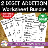 2 Digit Addition Worksheet Bundle