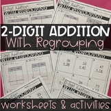 2 Digit Addition With Regrouping Worksheets - 2nd Grade