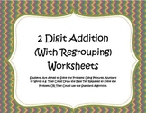 2 Digit Addition Worksheets With Regrouping