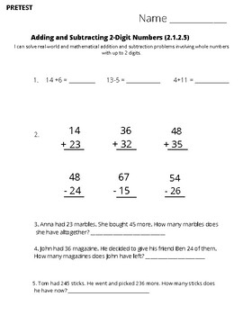 2-Digit Addition and Subtraction by 2nd Grade is FUN | TPT