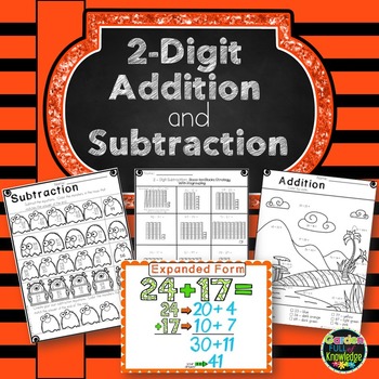 Preview of Math 2-Digit Addition and Subtraction Strategies and Posters