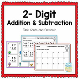 2-Digit Addition and Subtraction Task Cards