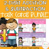 2 Digit Addition and Subtraction Task Cards BUNDLE
