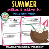 2 Digit Addition and Subtraction Word Problems | Money Wor