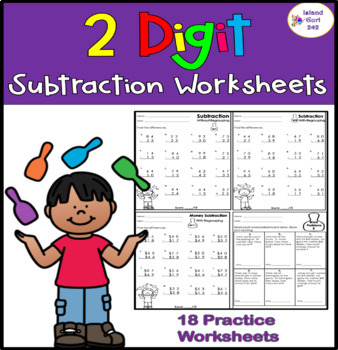 Double Digit Addition and Subtraction Worksheet Bundle | TpT