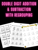 2 Digit Addition and Subtraction Worksheets With and Witho