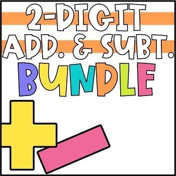 Preview of 2-Digit Addition and Subtraction with Regrouping Activities Bundle