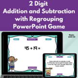 2 Digit Addition and Subtraction with Regrouping PowerPoint Game