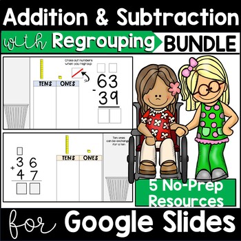 Addition and Subtraction with Regrouping Work Mats - 2 Digit & 3 Digit