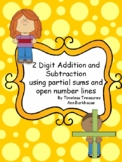 2 Digit Addition and Subtraction with partial sums and num