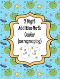 2 Digit Addition (no regrouping) Math Center - alien theme