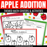 2-Digit Addition w/ Regrouping: Apple Themed Math Activiti