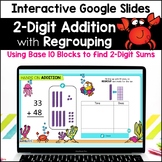 2 Digit Addition with Regrouping #1 - Base 10 Blocks - Base Ten Blocks