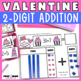 2 Digit Addition with Regrouping Center Valentine Morning 