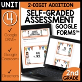2 Digit Addition with Regrouping Google Forms™ Assessment M4L21