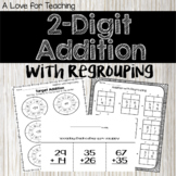 2 Digit Addition with Regrouping {No Prep + Digital} 