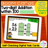 2 Digit Addition with and without regrouping Fall BOOM™ Ca
