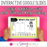 2 Digit Addition with & without Regrouping Task Cards Goog
