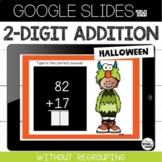 2 Digit Addition without Regrouping {Halloween} Google Slides™