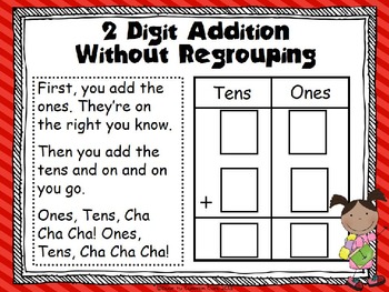 2 Digit Addition without Regrouping Song/ Center by Door To Common Core