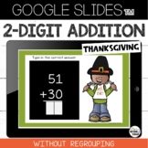 2 Digit Addition without Regrouping Thanksgiving} Google Slides™