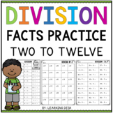 2 Digit By 1 Digit Division Facts Worksheets Third Fourth Grade