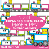 2 Digit Expanded Form Activity Cards {Expanded Form Train}