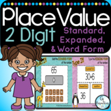 2 Digit Interactive Math Center - Place Value Number Forms