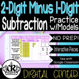 2-Digit Minus 1-Digit Subtraction with Regrouping Centers 